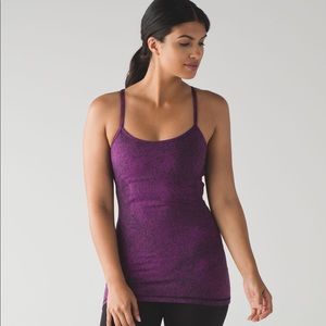 Lululemon Purple Speckled Power Y Tank